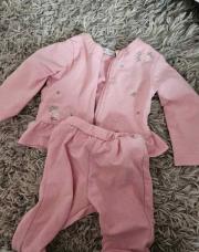 Ensemble gilet et pantalon rose