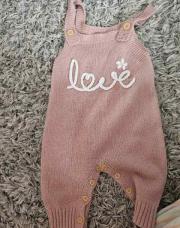 Combi tricot love rose