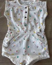 12mois, fille Combishort tao blanc glaces