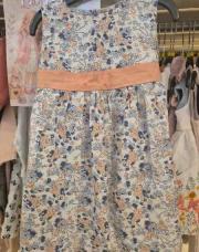 Robe fleurs bleu bandeau-6/9