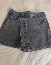 Short-jupe en jeans 6ans