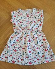 TAO - Robe fleurie rouge - 2A (neuf) 