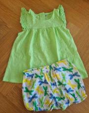 Robe verte/papillons- 2A