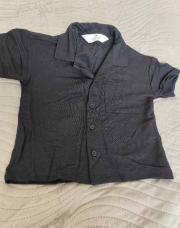 Chemise noir légère 92cm