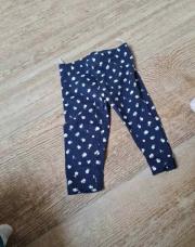 Legging bleu à fleurs 