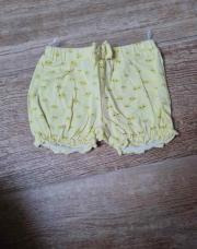 Short bébé jaune