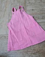 Robe en jeans rose 
