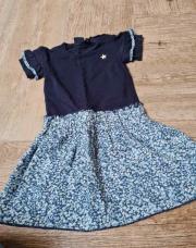 Robe bleu marine et clair