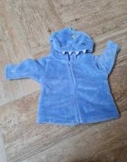Gilet bleu moumoute 