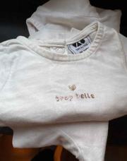 T shirt TaO trop belle 1 mois 
