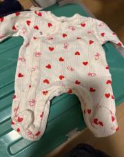 Pyjama maille cœur NB taille 50