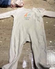 Pyjama blanc girafe 9 mois 