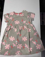 Robe verte fleurs 98 Hema