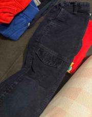 Pantalon en velour bleu 