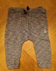 H&M- Pantalon ligné marin - 80 