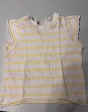 T shirt ligne jaune Mango 92