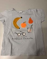 T shirt bleu fruits 92