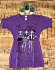 Tee-shirt mauve filles 
