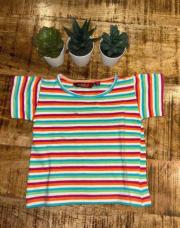 Tee-shirt ligné coloré 