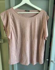 C: T-shirt rose pailletée Yessica