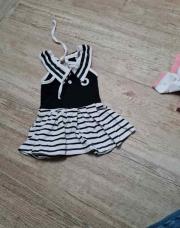 Robe noir chicapri ligné