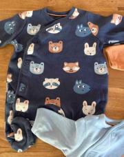 Pyjama été ÇA bleu foncé naissance 