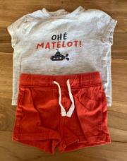 Ensemble Kiabi 3 mois matelot rouge 