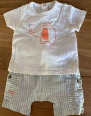 Ensemble short éléphant ORC 1 mois 