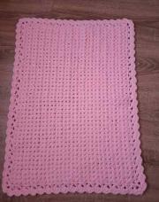 Couverture rose bébé 