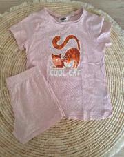 Pyjama short rose 5-6 ans