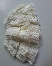 Jupe a volants blanc cassé 5 ans