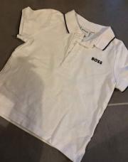 Polo boss blanc  18mois 