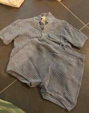 Ensemble bleu filet hm 80cm