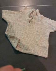 Polo hm 6mois beige gaufre 