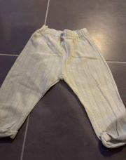 Pantalon rayé vert 80cm