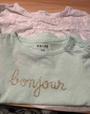T shirt vert 1 mois