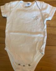 Body MC blanc chat 6 mois 