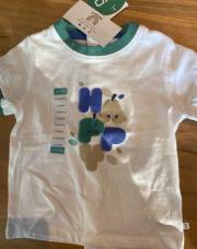 T shirt MC vert OB 6 mois neuf 