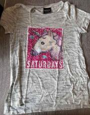 T-shirt gris licorne taille134