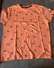 T-shirt rose palmier, taille sept ans