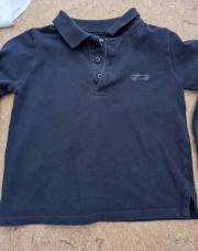 t shirt longue manche marine 