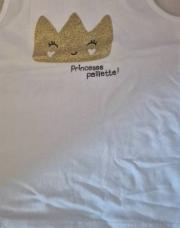 3 ans blouse blanche papillon neuve