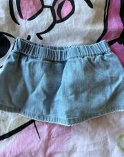 Jupe en jeans 56 cm 