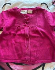 Gilet mauve 9-12 mois 