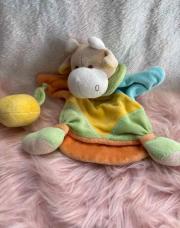 Doudou vachette orange 