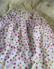 Robe fine bretelles fleurs 18 mois 