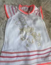 Robe laine licorne 3 mois 