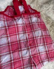 Robe à carreaux fines bretelles 12 mois 