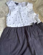 Robe bleue et blanc 18 mois 