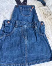 Jupe salopette jeans 18 mois 